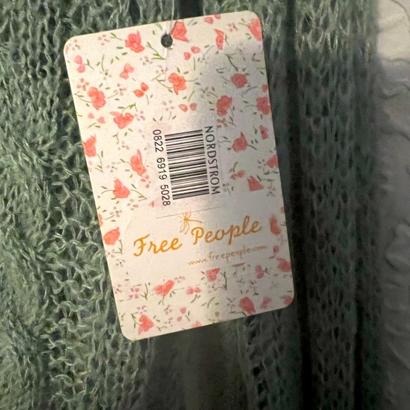 Free People mint knitted pullover sweater - Picture 4 of 6
